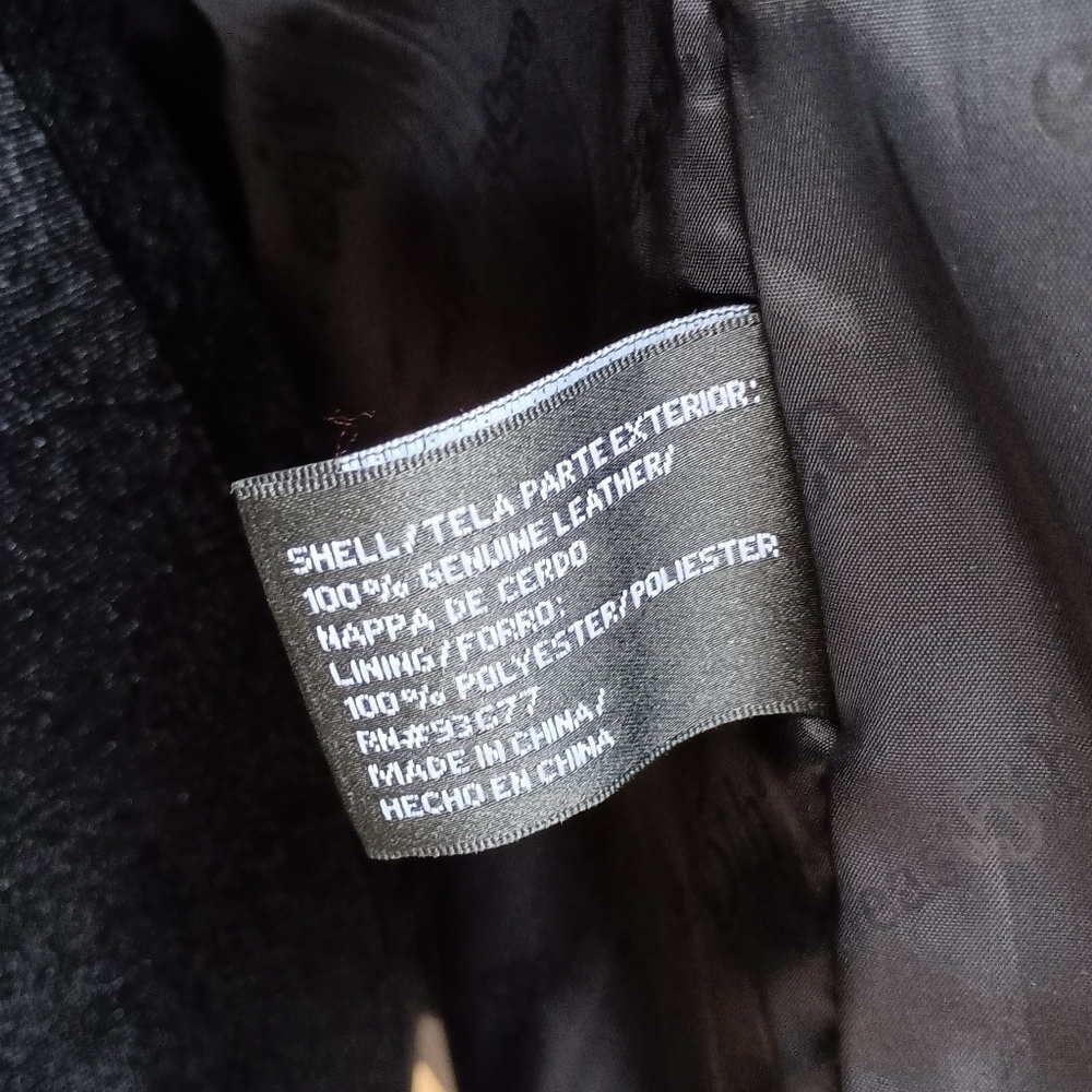 East 5th Black Genuine Leather Jacket_XL - Picture 3 of 9